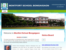 Tablet Screenshot of montfortabhayapuri.org